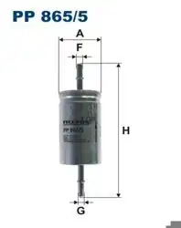 FILTRON PP865-5 | Benzin Filtresi Ford Focus 98-05 1.4-1.6 Zetec