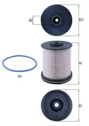 MAHLE KX491-1D | Mazot Filtresi Astra.K *B16dth*