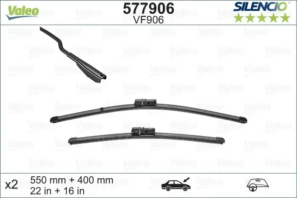 Valeo 577906 Silgi Süpürgesi Tk 55 40cm Ford Ecosport 168bac