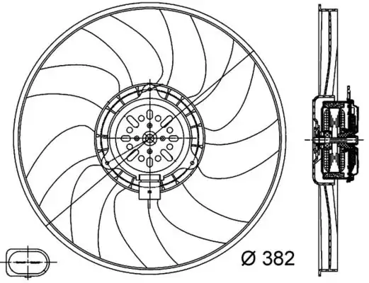 MAHLE CFF312000S | Fan Motoru Sol 400mm 400w Audi A4 A5 A6 A7 Q5 07 19 TFSI TDI