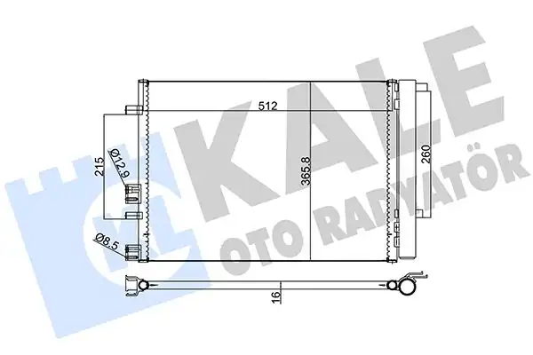 KALE 386500 | Klima Radyatörü Hyundai İ20 1 2 1 4 1 6 08 13