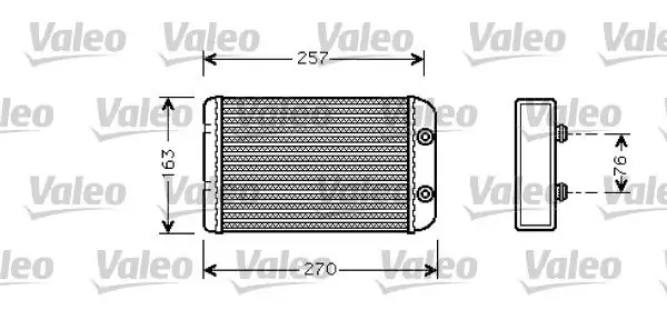 Valeo 812329 Kalorifer Radyatörü Fiat Stilo Bravo 1 4 1 6d 1 9d 1 9 JTD 02 07 04 06