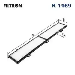 FILTRON K1169 | Polen Filtresi 05-12 1-Seri (E81-E87) 3-Seri (E90-E91)