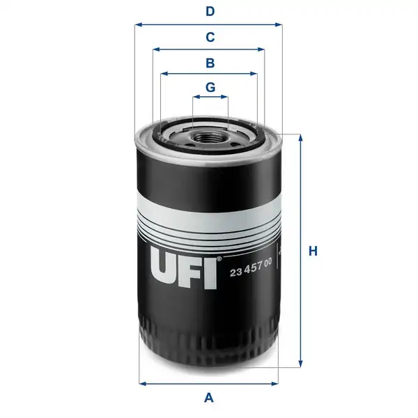 UFI 23-457-00 | Yağ Filtresi Fiat Ducato II Boxer II Jumper II 2 8jtd 2 3jtd