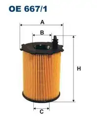 FILTRON OE2004 | Yağ Filtresi 02-206-301-307-407-C3-C4-Fcs-1.4-1.6Hdi
