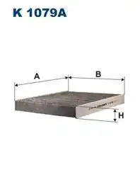 FILTRON K1079A | Polen Filtresi Karbonlu VW Polo/Cordoba/Fabia/Ibiza/Roomster/Audi A1/Panamera