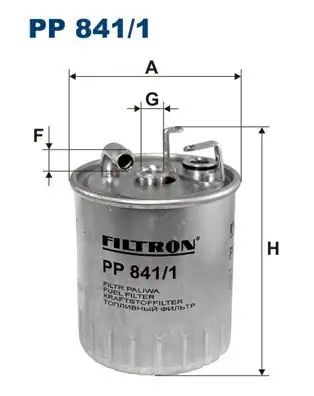 FILTRON PP841-1 | Mazot Filtresi Mercedes W168 Vaneo 414 Vito 638 Sprinter 901 905 Om611 612 647 668 97 06