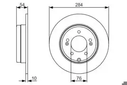 BOSCH 0986479A45 | Arka Disk 05-10 Sonata 2.0Crdi | 2 Adet