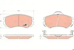 TRW GDB3352 | Fren Balata Ön Coupe 02-Sonata 04-Elantra 00-Tucson 04-/ Magentis Soul 09-Sportage 04 -