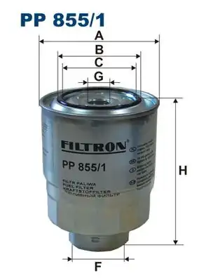 FILTRON PP855-1 | Mazot Filtresi Toyota Corolla Auris 07 11 Avensis Rav4 1 4 D 4d Honda Cr V 2 2 Dizel
