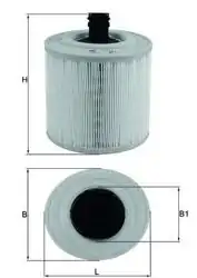 MAHLE LX3015-14 | Hava Filtresi 16-Astra.K 1.4-1.6