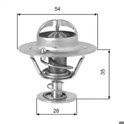 GATES TH00782G1 | Termostat 82°C Transit H100 Starex 2.5 D 2.5 Crdi