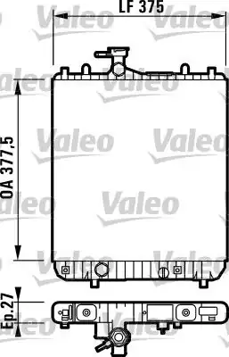 Valeo 732694 Radyatör Opel Agila A 1 0 12v 1 2 16v Z10xe Z12xe