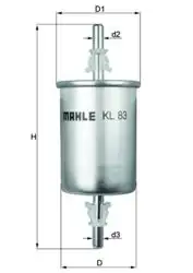 MAHLE KL83 | Benzin/Yakıt Filtresi Opel Astra G/F Corsa B/C Vectra B/C Fiat Bravo/Marea/Brava