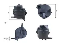 MAHLE KL777D | Mazot Filtresi 01-206-307 C1 C2 C3 Fiesta Fusion 1.4 HDI 1.4 TDCI