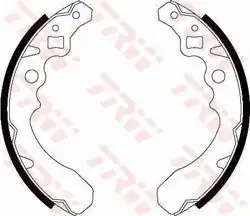 TRW GS8282 | Balata Fren Pabuç Arka-(Daihatsu Coure 2003 / Sirion 00 / 05 / Yrv 2001 / /)