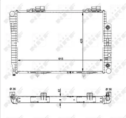 NRF 51281 | Su Radyatörü Mb (W202 / C208 / R170)