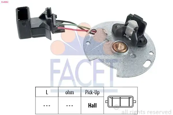 FACET 84982 | Distribütör Tablası Volkswagen Golf III 16 AEE