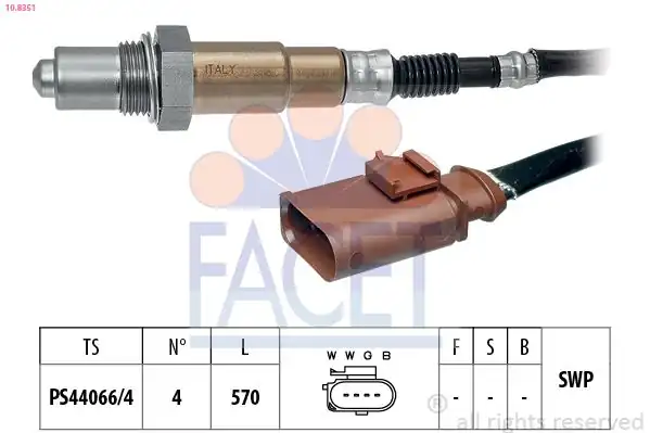 FACET 108351 | Oksijen Sensörü Volkswagen Passat 14 TSI CZCA 14