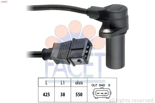 FACET 90271 | Krank Mili Sensörü Chevrolet Nubira Kalos Lacetti Aveo 14 16v