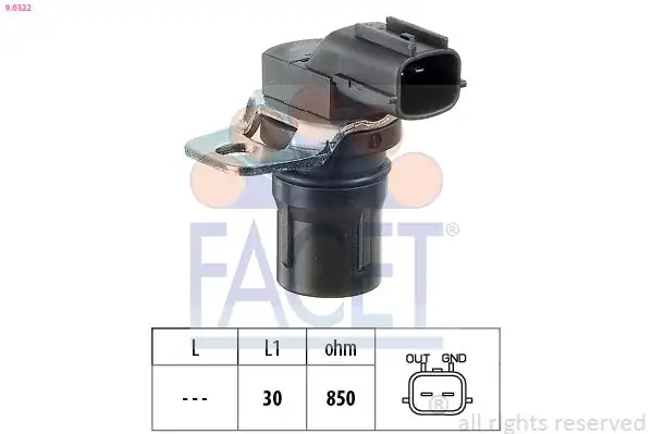 FACET 90322 | Krank Devir Sensörü Ford Focus Fiesta 1 4 1 6 TDCI