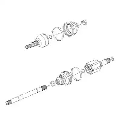 Citroen 9808800780 C3 Aircross Sağ Aks Yetkili Servis Ürünü
