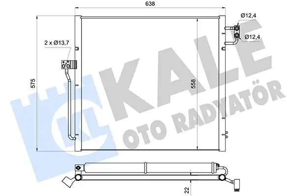 KALE 361345 | Klima Radyatörü Mercedes X166 W166 C292 12 19