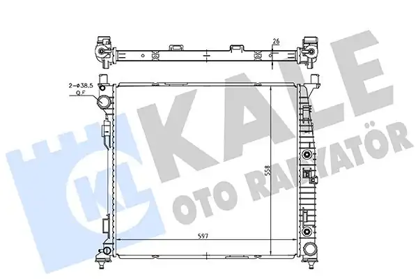Kale Radyatör 362260 Su Radyatörü Mercedes X166 W166 C292 Gl350cdi Gle250 350 400 D Ml250 350 400 CDI