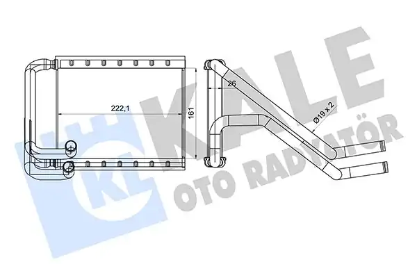 KALE 360835 | Kalorifer Radyatörü Hyundai Grandeur 2 4 16v 11 16 Kia Optıma 1 7crdi 2 0 2 0cvvt Hybrid 12 Borulu Brazing