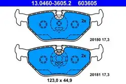 ATE 13.0460-3605.2 | Arka Fren Balatası BMW E46 E36 E85 ABS Li