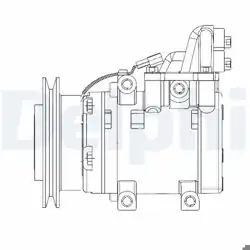 DELPHI CS20524 | Klima Kompresörü Ford Ranger 2.5 06-12