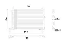 MAHLE AC905000S | Klima Radyatörü Ranger 2,5D / 2.5 TDCI 03-12
