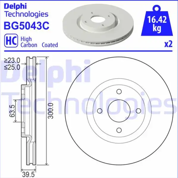 Ford Gn151125ca Ecosport Ön Fren Disk Takımı Delphi Marka Bg5043c Ecosport 10 2013