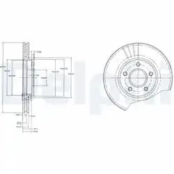 DELPHI BG3826 | Fren Diski Ön (278mm) (Ford: Connect 02 -)