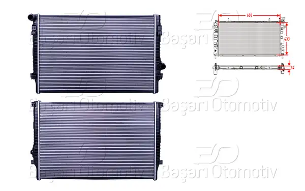 AUTOLUX 5Q0121251GN | Su Radyatörü M-T A-T VW Golf7 Passat Audi A3 Tt Seat Leon 1 8 2 0 TSI TFSI Gtı Cupra 13