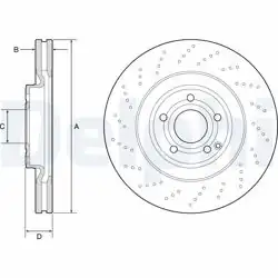 DELPHI BG9192C | Fren Diski Ön CLS-Class X218 14 > 17 C218 14 > 17 CLS 350 / 400