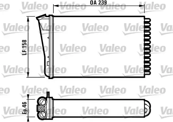 Valeo 812126 Kalorifer Radyatörü Opel Omega B 9403 933884