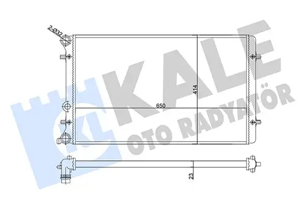 KALE 356980 | VW Golf IV Bora Audi A3 Seat Leon Toledo II Skoda Octavia İ Mekanik Radyatör