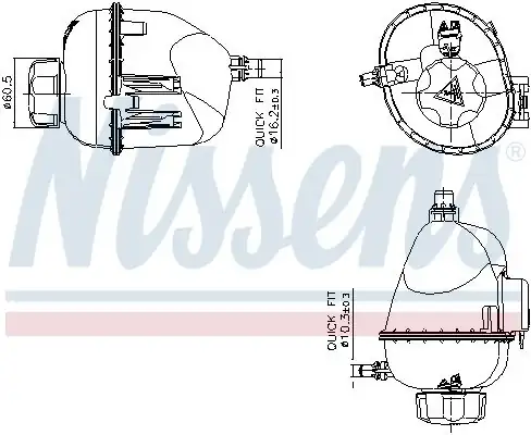 NISSENS 996317 | Rad. Su Deposu Bmw G01 G02 G05 G06 G07 G09 B46 B48 B57 B58