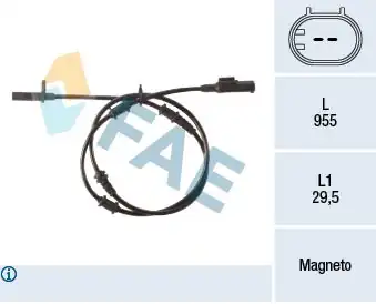 FAE 78501 | ABS Sensörü Ön X156 W176 C117 W246 13 19