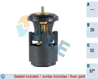 FAE 5320687 | Termostat Tx 41 87d VW Polo Cordoba Ibiza Fabia 1 6 AEE ALM Aft 94 99