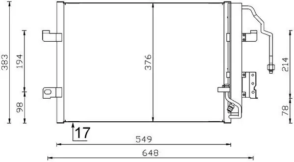 Mahle Ac 348 000s Mercedes W168 Klima Radyatörü