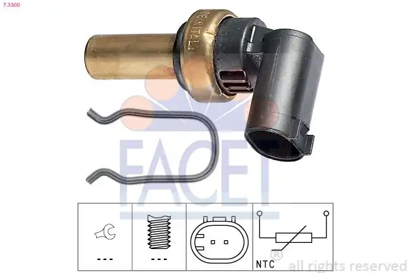 FACET 7-3300 | Su Sıcaklık Sensörü W204 W210 W211 W212 W220 W221 W222 Vito W639 Sprinter