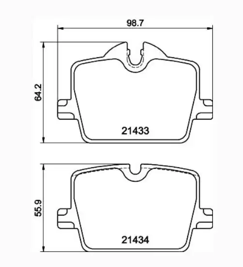 FROW FREN 8021102001 | Fren Balatası Arka Bmw 3 Serisi G20 G21 Toyota Supra 19