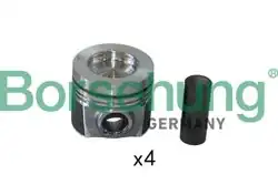 BORSEHUNG B11129 | Piston + Segman (80,00mm 26 Pin) Takım Golf6-Jetta-Passat-Polo-Caddy-A3-Leon 1.2 TDI-1.6 TDI (87-72515 0,50)