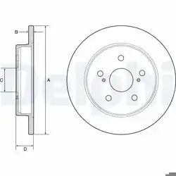 DELPHI BG4928C | Fren Diski Arka C-HR Corolla Cross RAV4 16-> 281mm