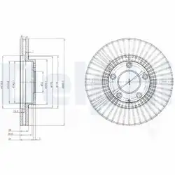 DELPHI BG4027 | Fren Diski (Çiftli Paket) , Delikli