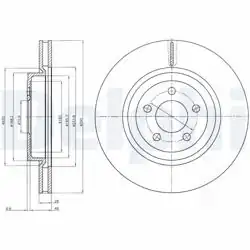 DELPHI BG9050 | Fren Diski (Tekli Paket) , Delikli