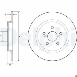 DELPHI BG4650C | Fren Diski (Çiftli Paket)-Boyalı, Deliksiz