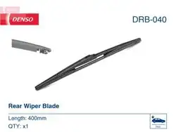 DENSO DRB-040 | Silecek Arka Tek-(400mm / 16Inc)-(Toyota Corolla-Verso 04 / /)